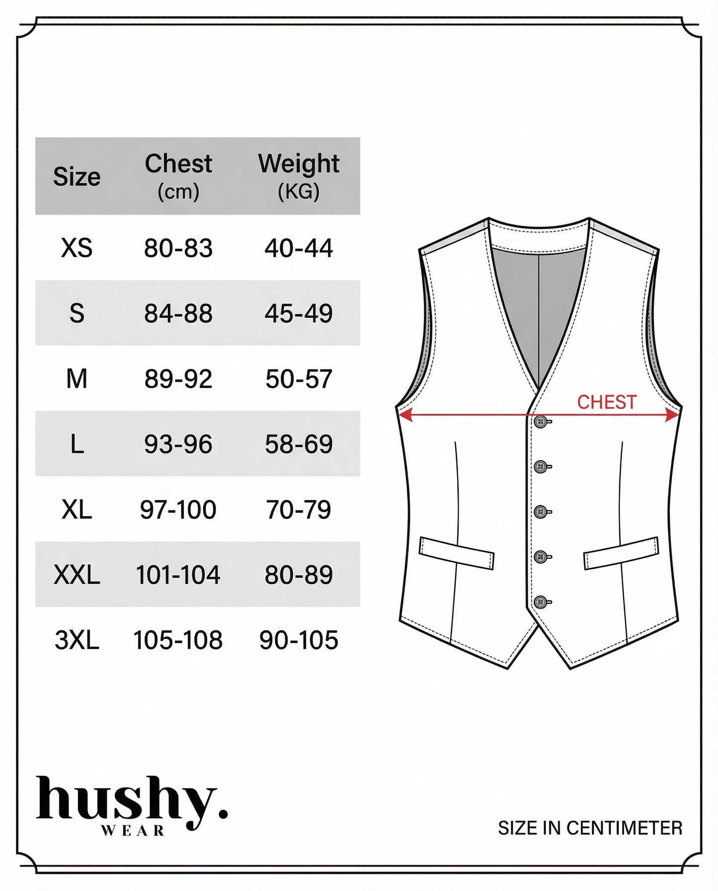 Brown Classic Vest Only